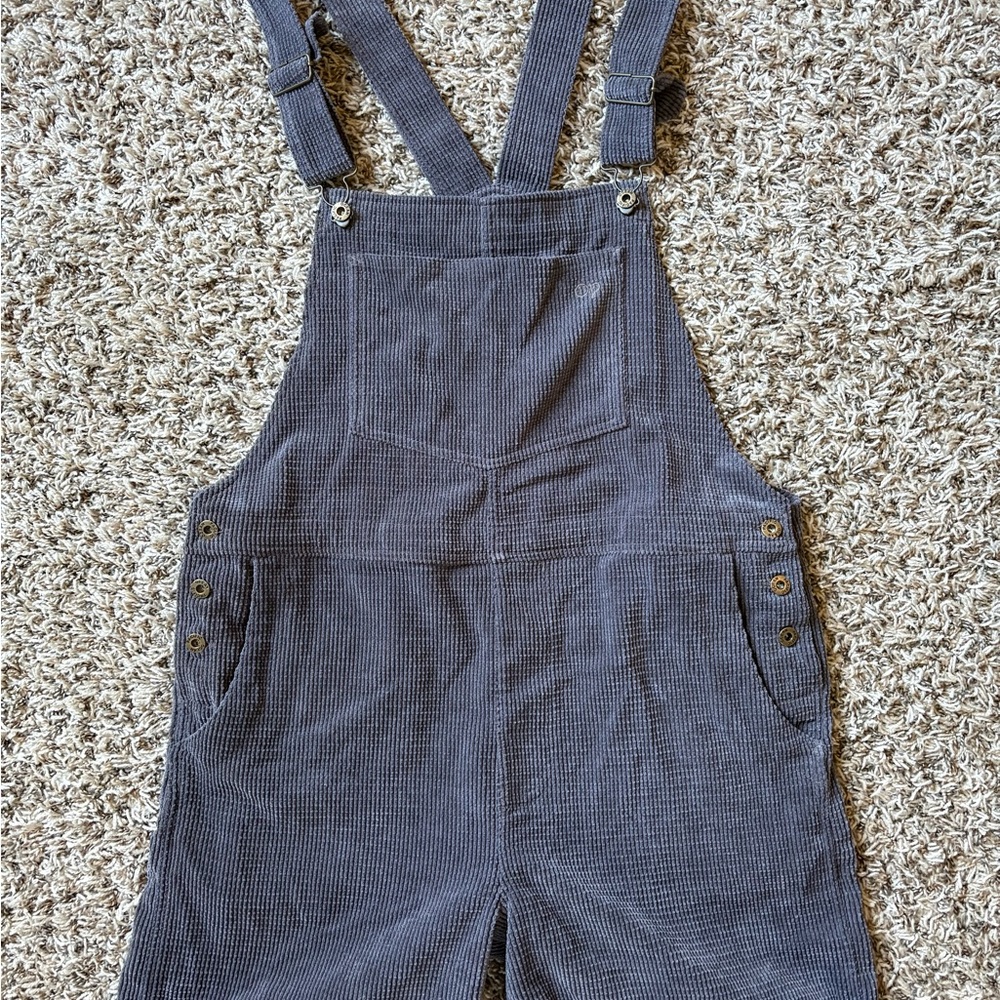 OP Gray Blue Corduroy Overalls